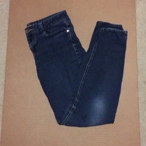 Blue skinny jeans